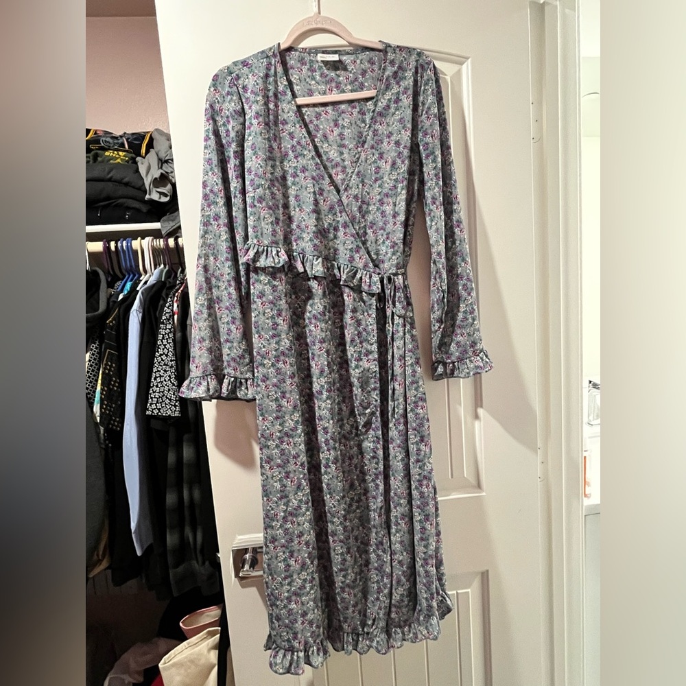 Floral Wrap Dress